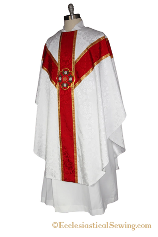 Virgin and Child Chasuble White and Red | White and Blue Option