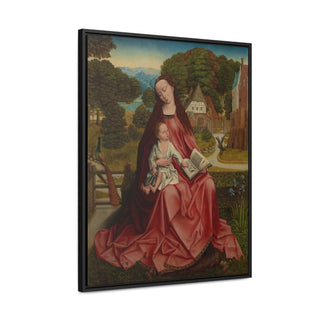 Virgin and Child in a Landscape, c. 1492-98 Aert van den Bossche - High Quality Framed Wrapped Canvas