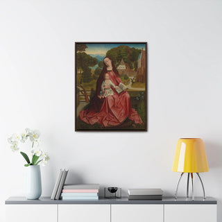 Vision-of the Flaming Chariot  - Giotto di Bondone -1299 - Premium Framed Wrapped Canvas