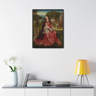 Vision-of the Flaming Chariot  - Giotto di Bondone -1299 - Premium Framed Wrapped Canvas