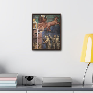 Inspiring Décor: Vision of the Flaming Chariot Canvas Art | ecclesiastical-sewing
