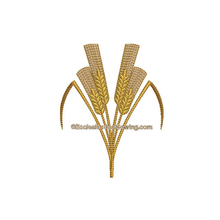 Wheat Accent Digital Embroidery | Machine Embroidery Design