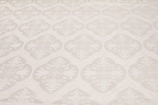 White Pomegranate Quatrefoil Brocade | Liturgical Church Vestment Fabric