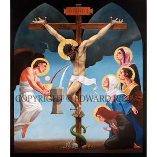 Zion Altarpiece CRUCIFIXION Giclée Print | Edward Riojas Artist