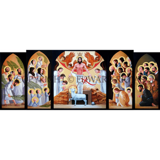 Zion Altarpiece EASTER OPENED Giclée Print | Edward Riojas Artist